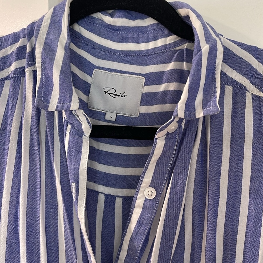 Rails Blue and White Striped Dress - Picture 2 of 5